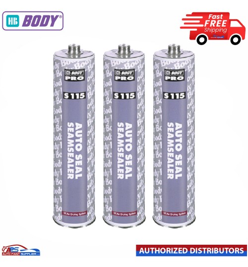 3x HB Body S115 Seam Sealer Cartridge K Car Body Sealer 300ML Air Drying System